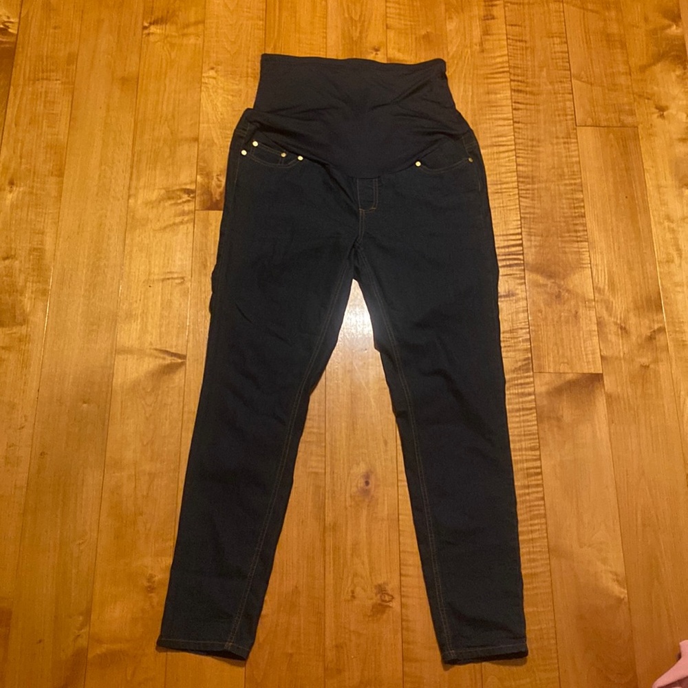 Maternity Jeans dark blue full panel size L